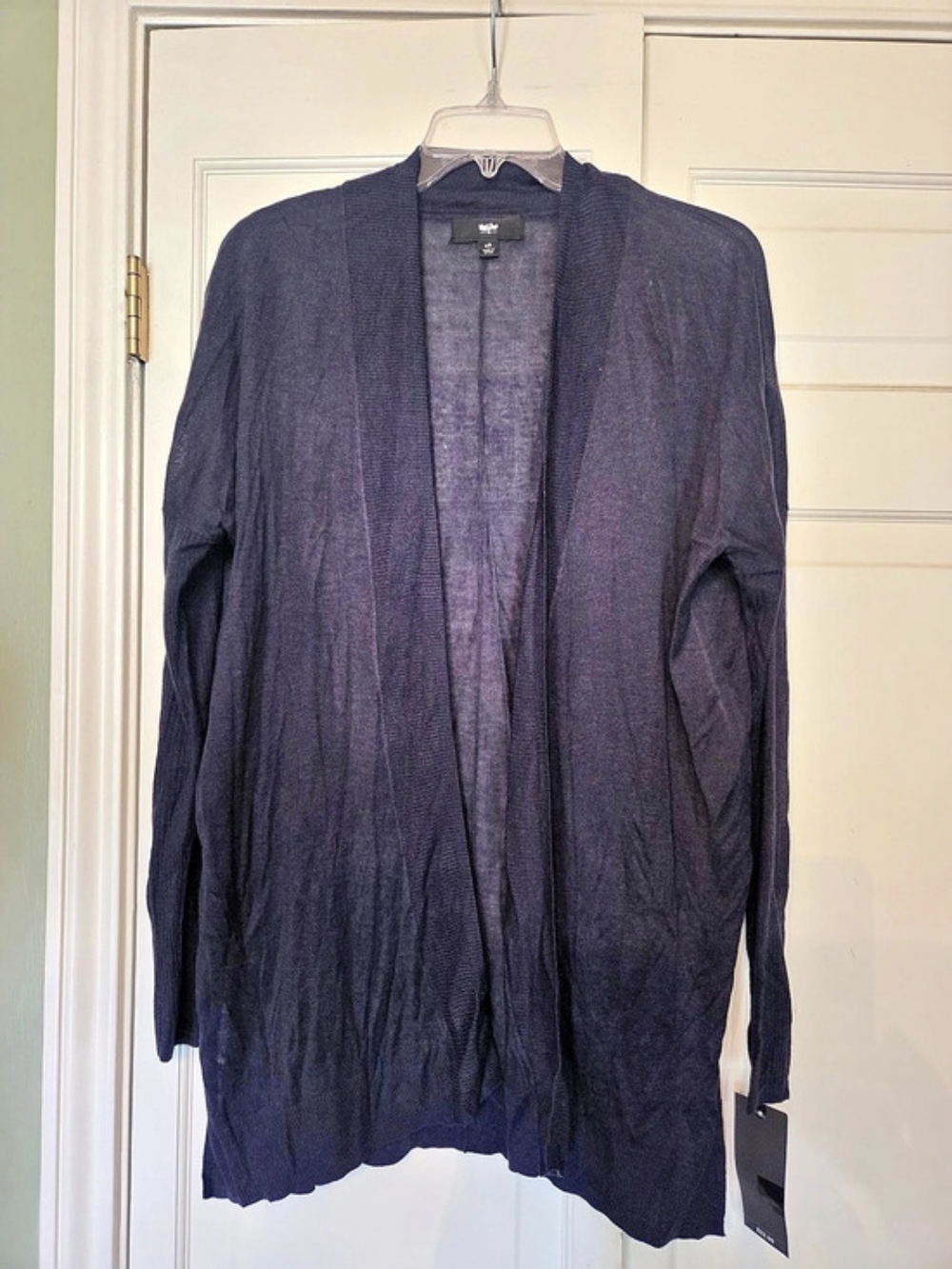 Mossimo Open Front Cardigan in Navy Size Large NWT